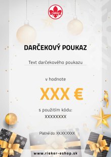 Darčekový poukaz vianočný biely