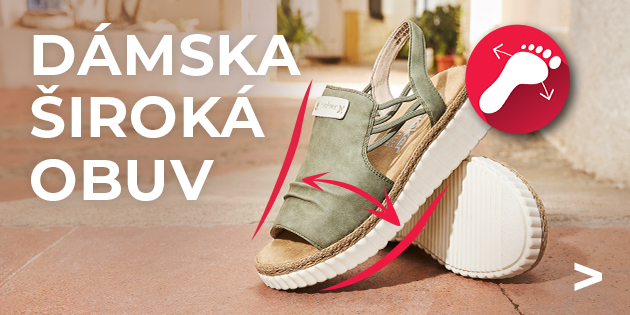 Dámska široká obuv