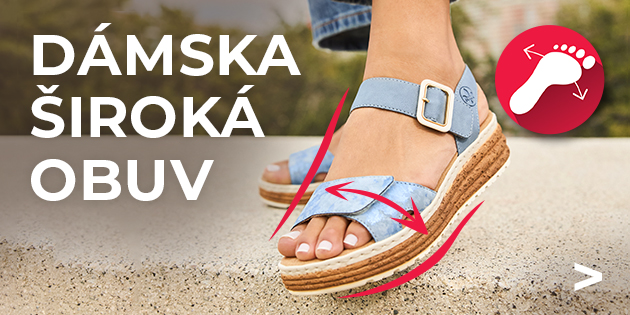 Dámska široká obuv