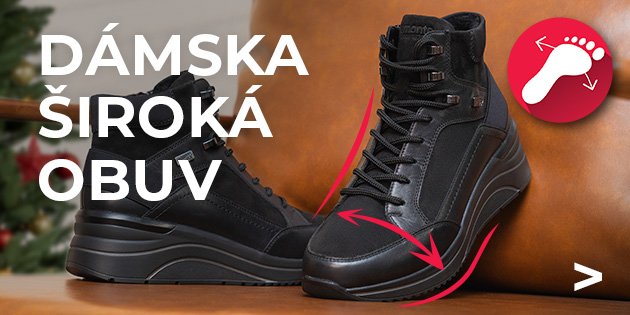 Dámska široká obuv