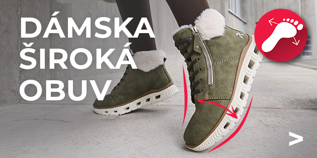 Dámska široká obuv