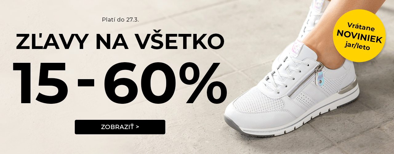 Zľavy na všetko 15-60%