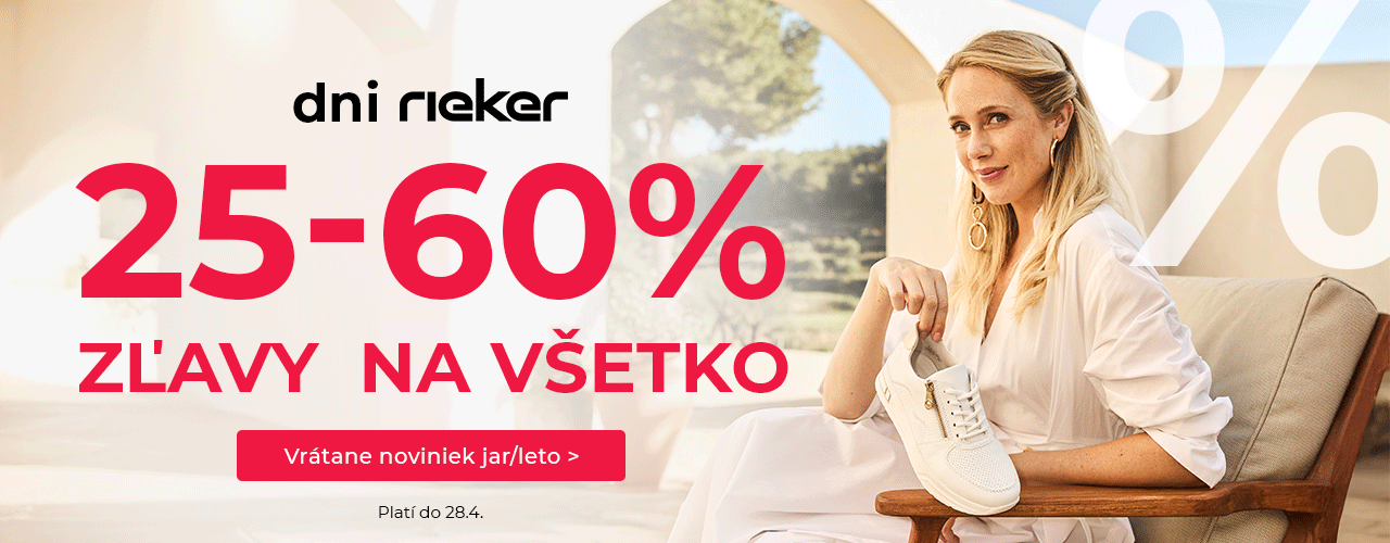 Dni Rieker - Zľavy na všetko 25-60%
