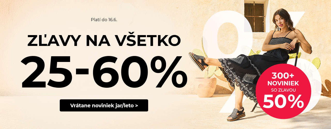 Zľavy na všetko 25-60%
