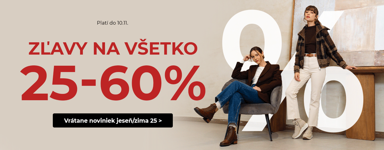 Zľavy na všetko 25-60 %