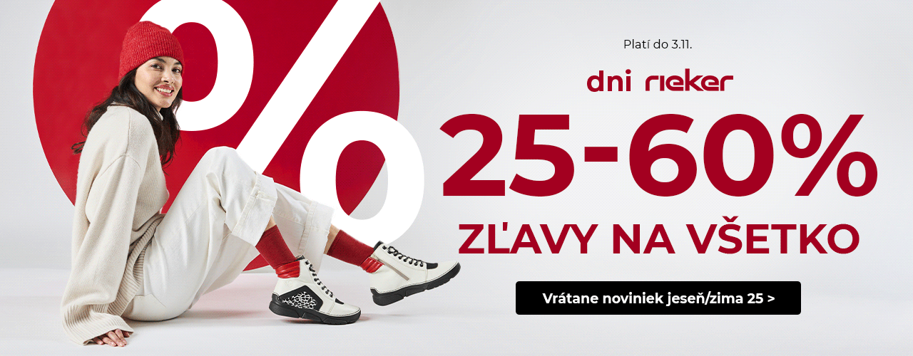 Dni Rieker 25-60% na všetko