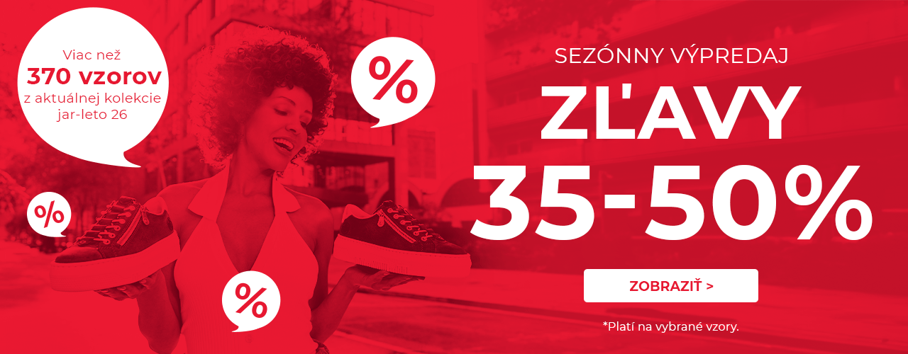 Sezónny výpredaj 35-50% na vybrané vzory Sezónny výpredaj 35-50% na vybrané vzory