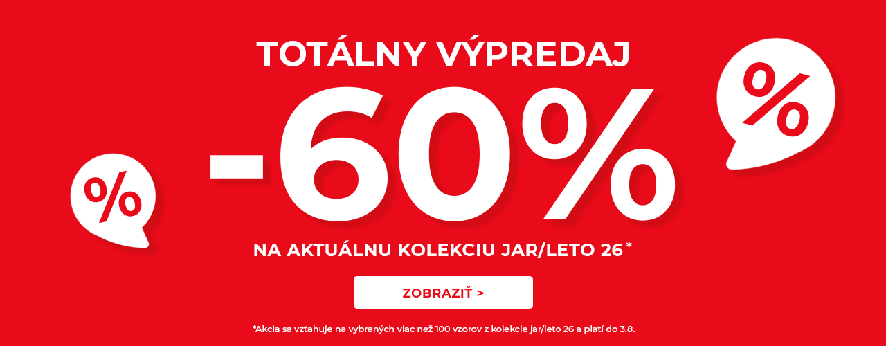 Totálny výpredaj -60% na kolekciu jar/leto*