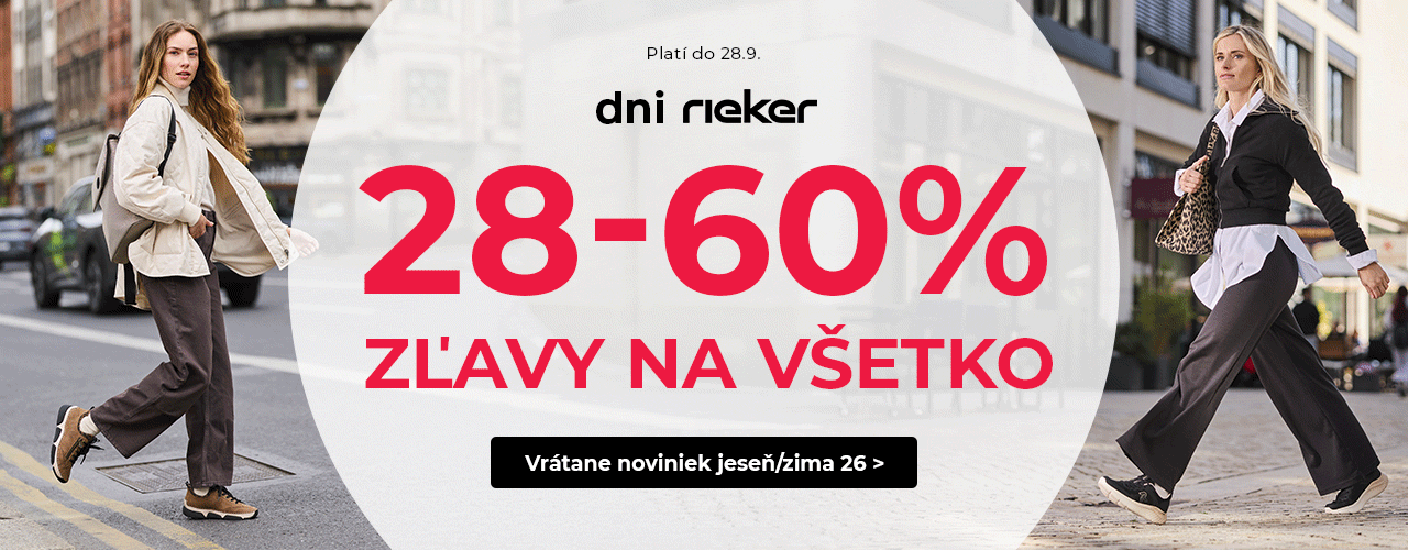 Dni Rieker 28-60% na všetko
